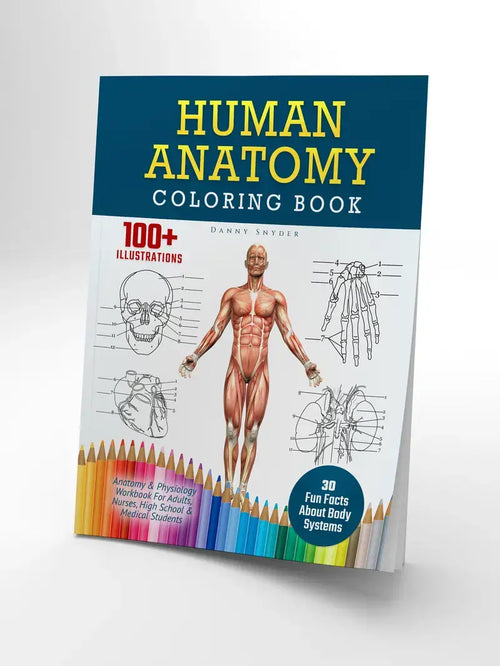 Human Anatomy Coloring Book — 100+ Illustrated Study Plates for Nursing & Health Students