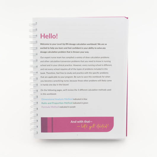 Inside Pages - Dosage Calculation Workbook